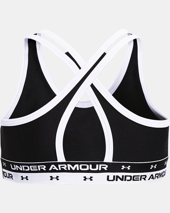 Girls' UA Crossback Sports Bra, Black, pdpMainDesktop image number 1